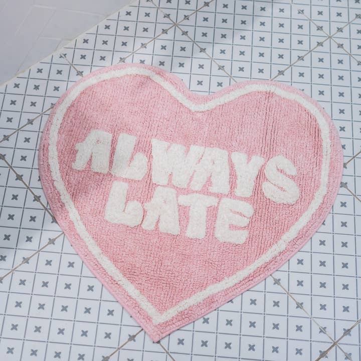 Flamingueo - Wholesale Bath Mat - Kids & Baby - Heart-shaped bath mat Flamingueo “Always Late”