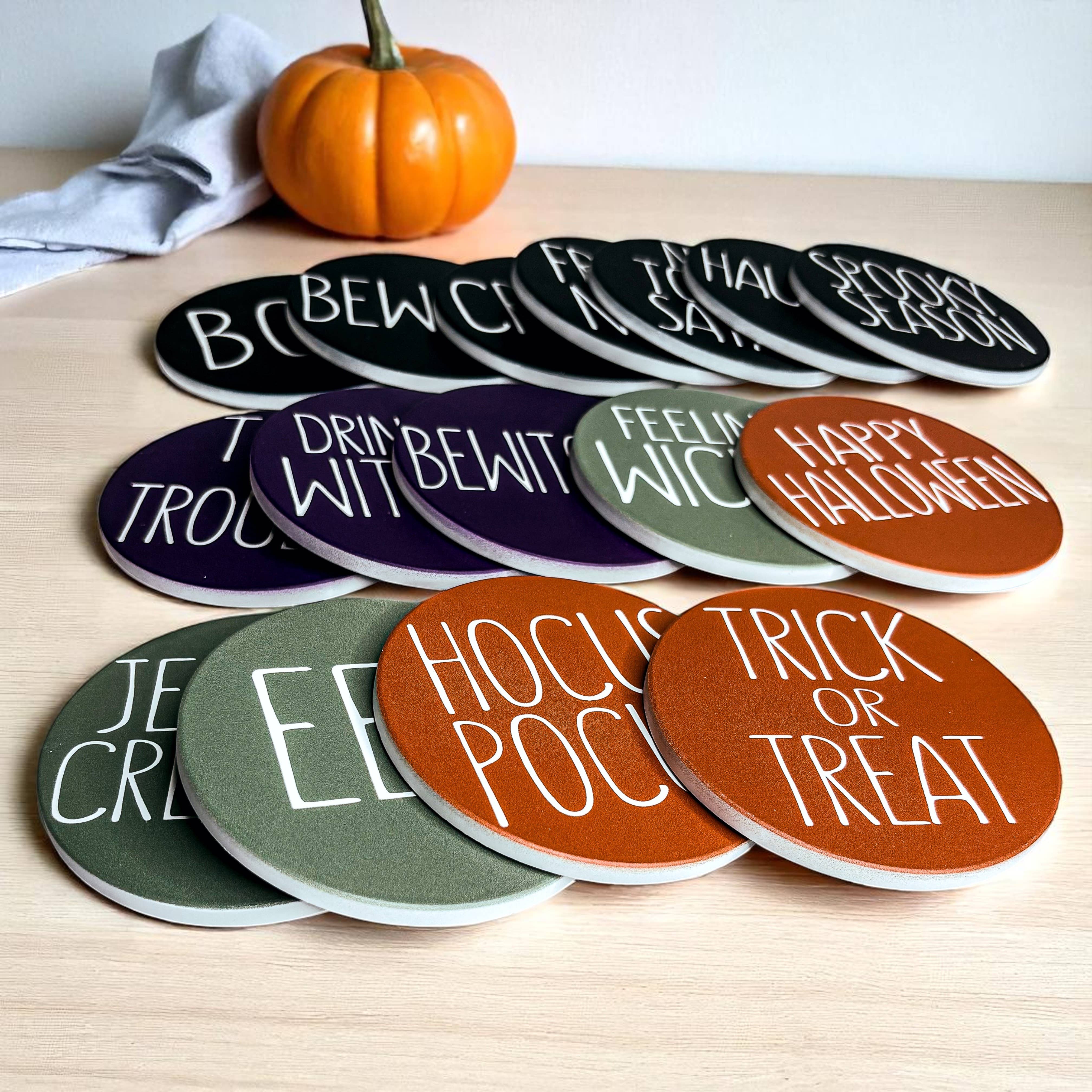 Gia Roma - Wholesale Coasters - Sale - Fall & Halloween Ceramic Coaster Sets Unique & Chic8