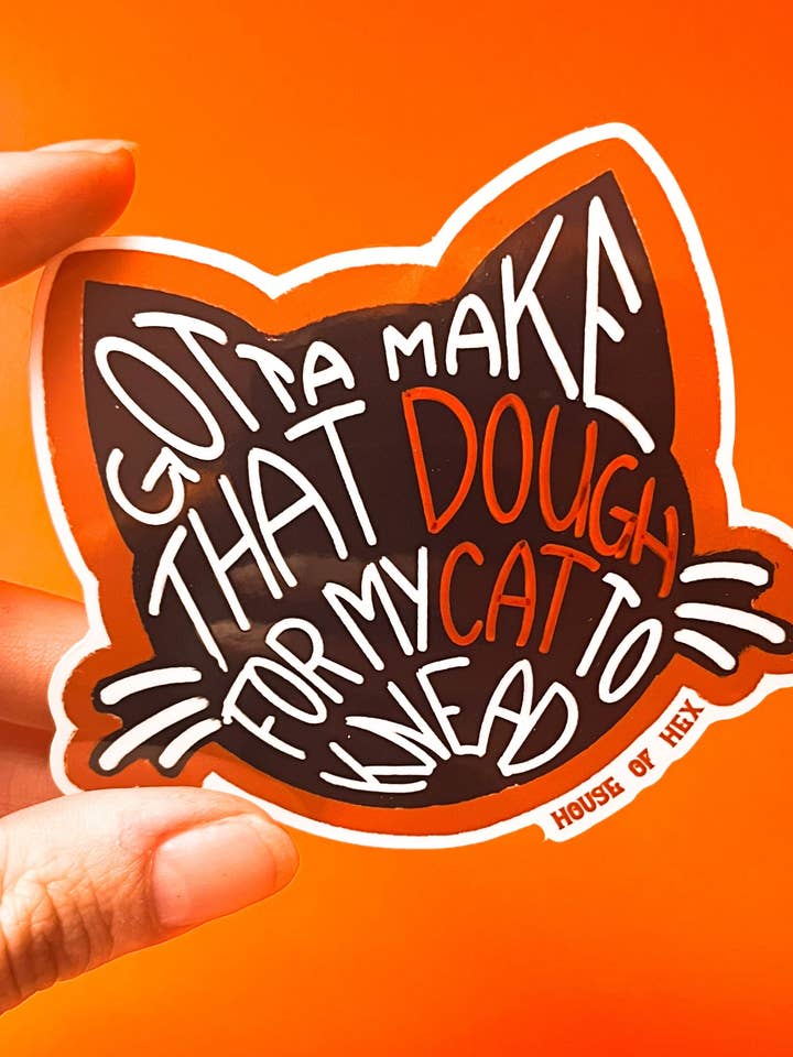 Work for my Cat Sticker for wholesale by House of Hex