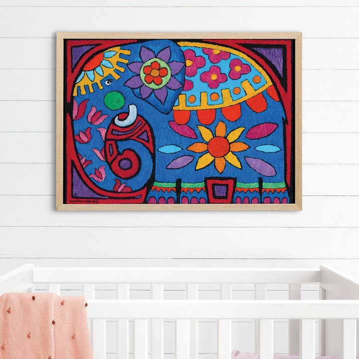 Patchwork Elephant for wholesale by Carla Quigley Art