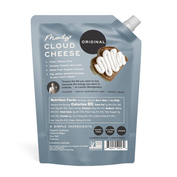 Monty's - Wholesale Cheese - Monty's Original Pure Cashew Cream Cheese (5oz)1