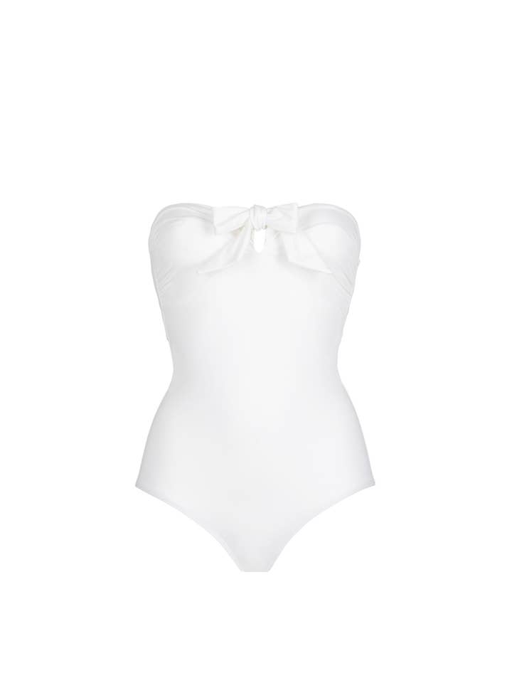 DAIVA - Wholesale One Piece Swimsuit - Women's - Alexa White one-piece3