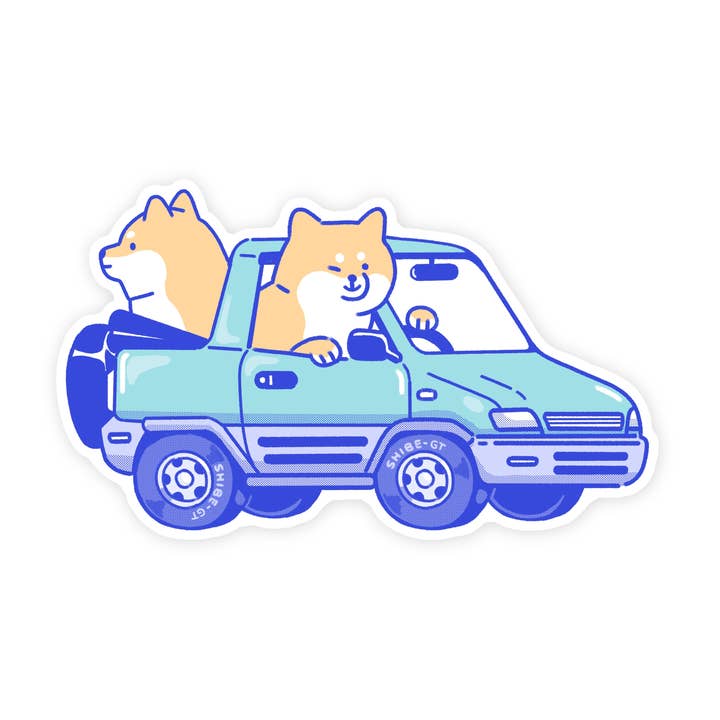 Shiba Rav 4 Car Vinyl Sticker for wholesale by jenh