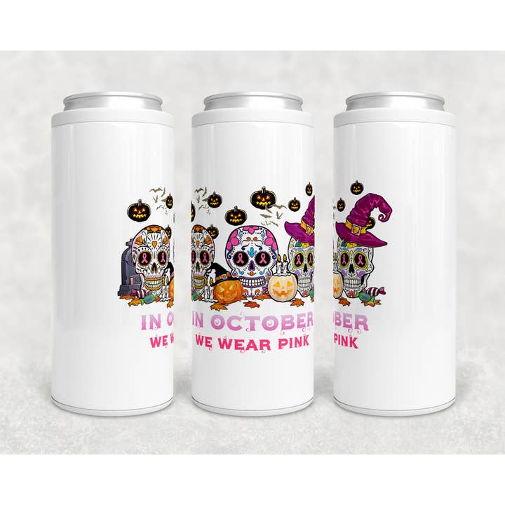 Totenkopf Brustkrebs Pink Dosenkühler (Kopie) für den Großhandel von Into The Desert