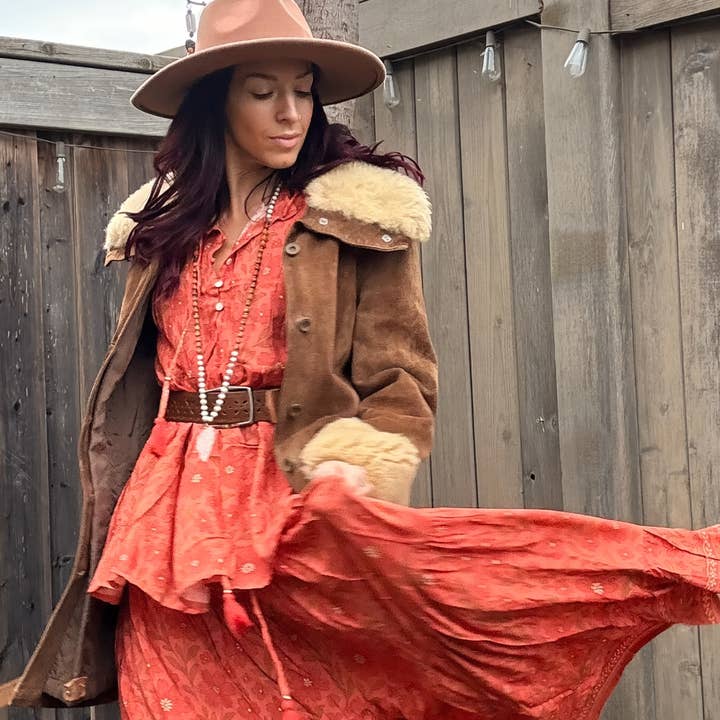 Wildflower Canyon Floral Maxi Skirt for wholesale by Willow+Wicker