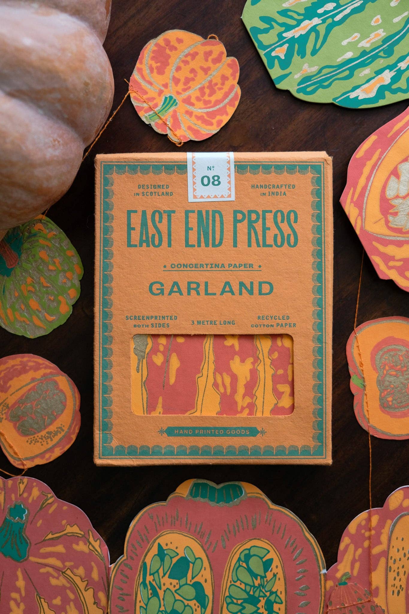 East End Press - Wholesale Slingers - Pompoenen Concertina Garland2