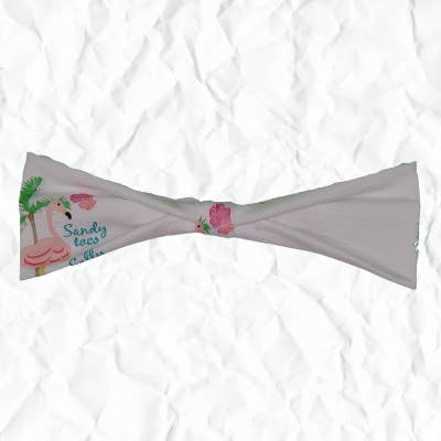 Junior- Flamingo Sandy Toes & Beijos Salgados por atacado de Fitness Fox Headbands