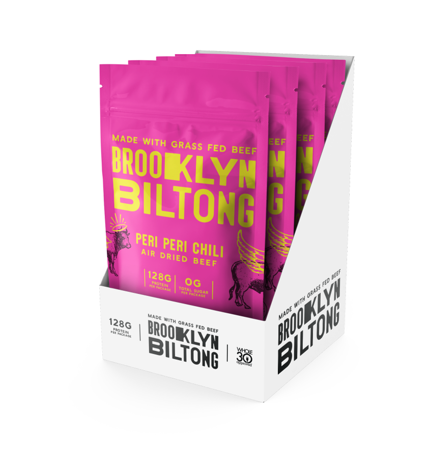 Brooklyn Biltong - Wholesale Jerky - 8oz Peri Peri Grass-Fed Zero Sugar Biltong Tender Jerky5