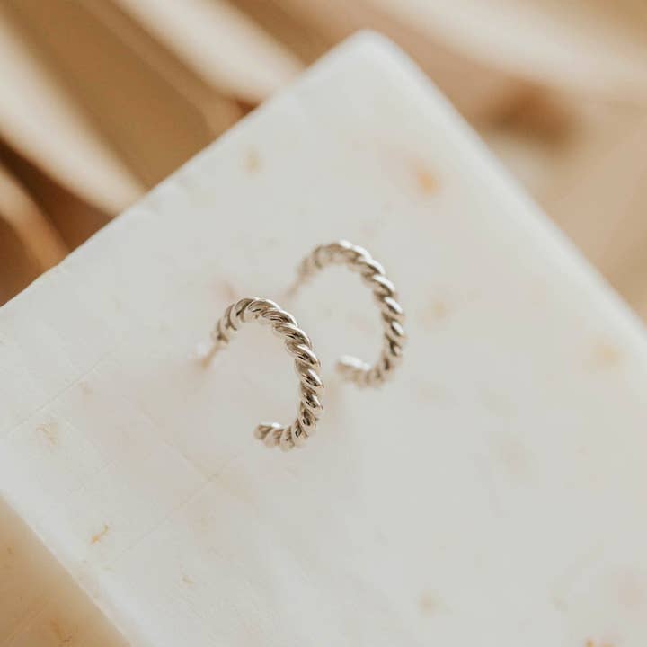 Hello Adorn - Wholesale Hoop Earrings - Ophelia Hoops | 14kt Gold Fill + Sterling Silver9