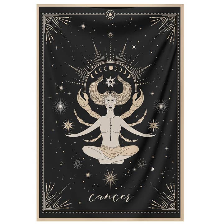 Arazzo Cancro per la vendita all'ingrosso da parte di Nirvana Threads