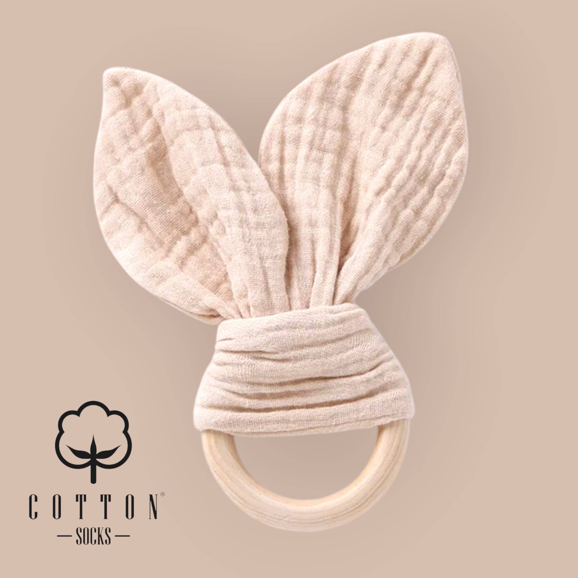 Cotton Socks - Wholesale Teether (Not Clip-On) - Baby - MC-04 Organic Cotton Muslin Teether 16 cm x 8 cm23