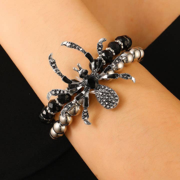 SALINA TRADING INC - Wholesale Jewelry Set - Gothic Punk Spider Jewelry Set - Necklace, Bracelet, and Ring1