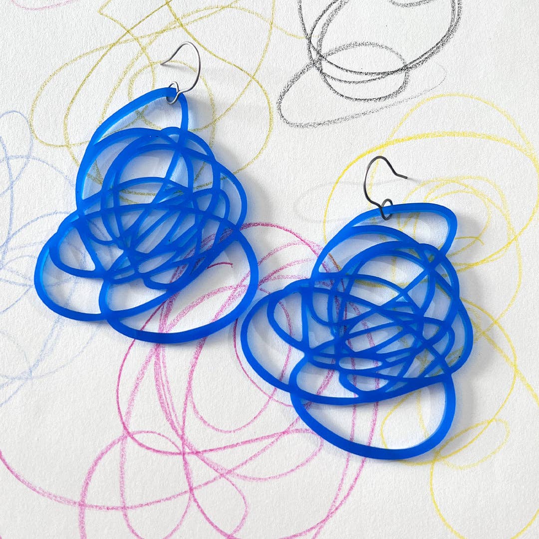 Audacious Studio - Wholesale Dangle Earrings - Scribbled Doodle Earrings3