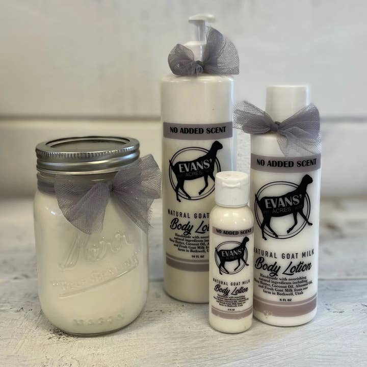 No-added scent Goat Milk Lotion for wholesale by Evans’ Acres Mini Farm - Goat Milk Skin and Hair Products