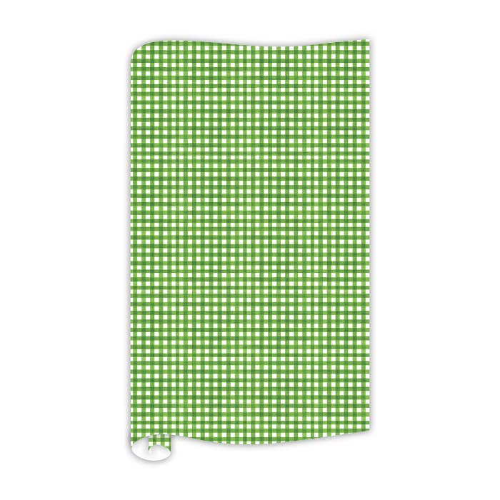 Green Gingham Wrapping Paper for wholesale by RosanneBeck Collections