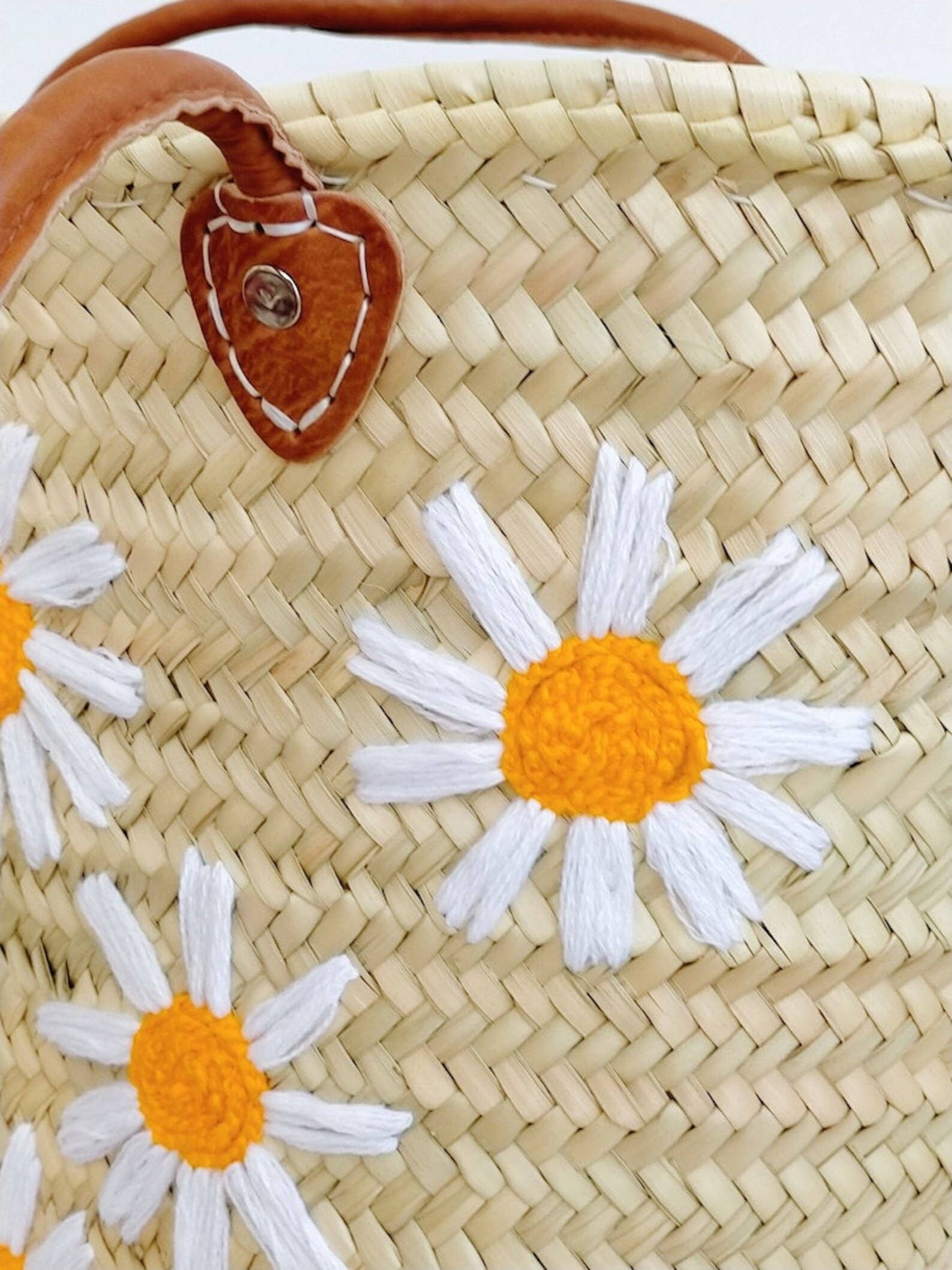 craftberber – Engroshandel Strandtaske – Fransk markedspose, Halmpose med læderhåndtag, Strandtaske3