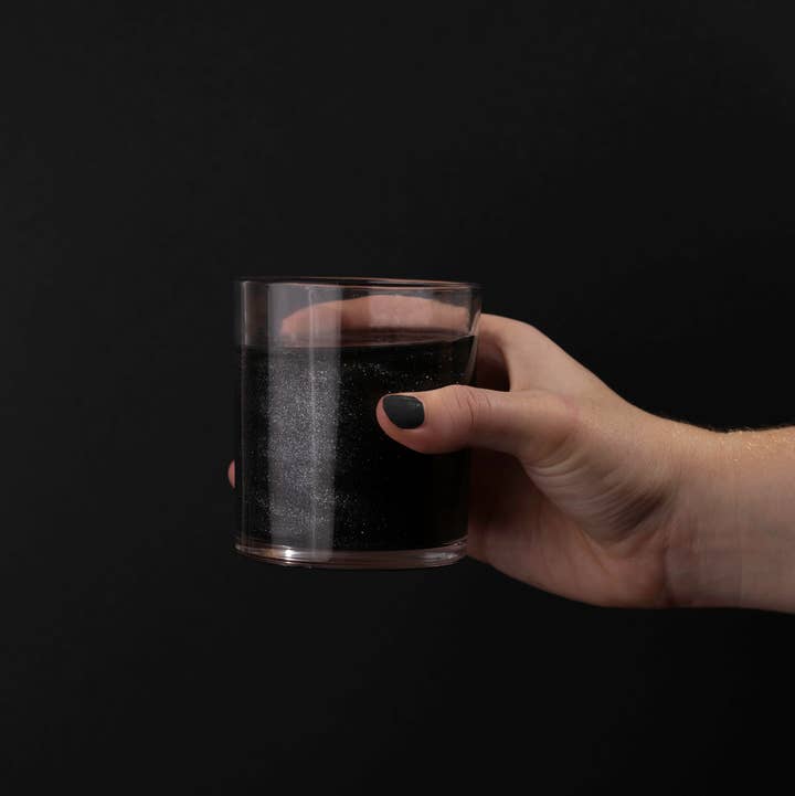 Art of Sucre – wholesale Sockervadd – Svarta glitterbomber med sockervadd för drycker1