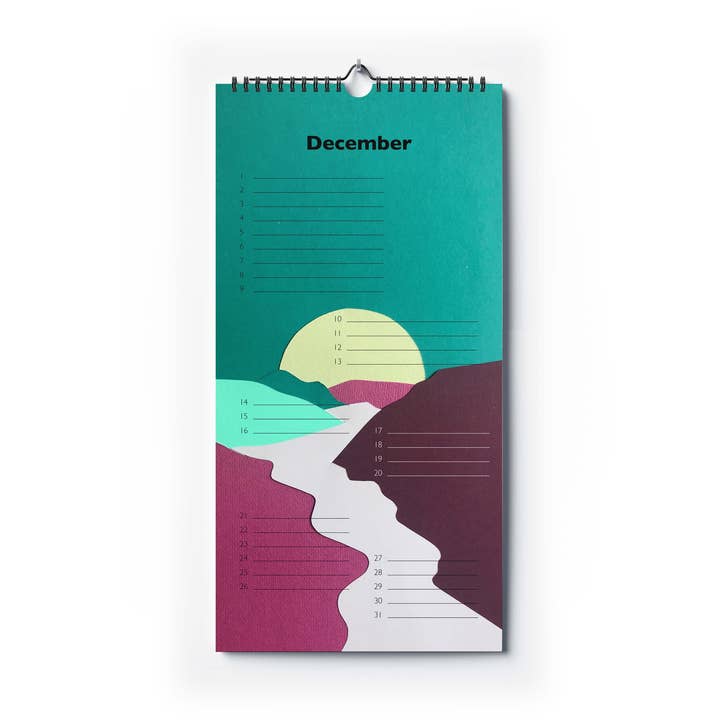 Landscapes Birthday Calendar for wholesale by Happy Whatever