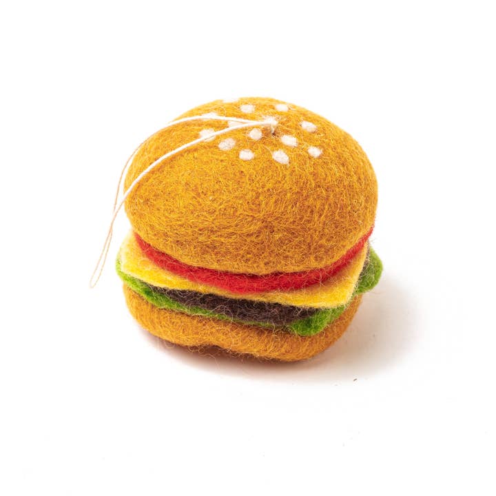 Global Goods Partners - Wholesale Ornament - Felt Burger Ornament6