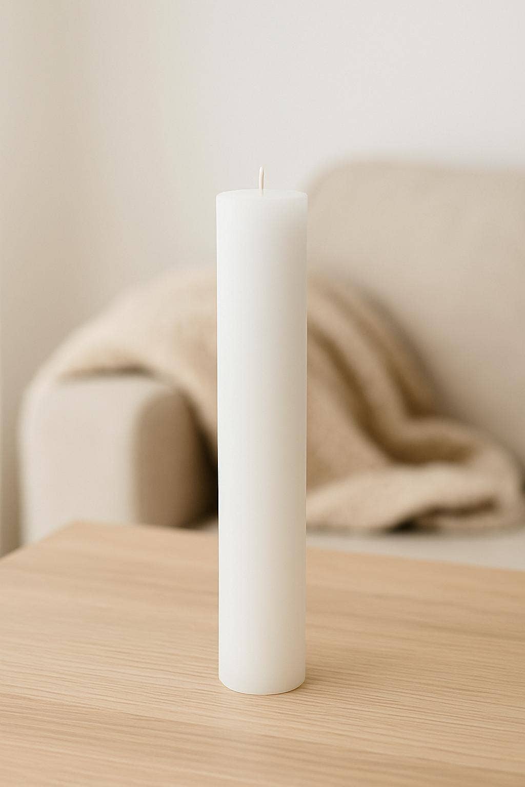 NHP International - Venta al por mayor Cirios pequeños - Velas rústicas para cena White Cleybergh 3,2x25cm2