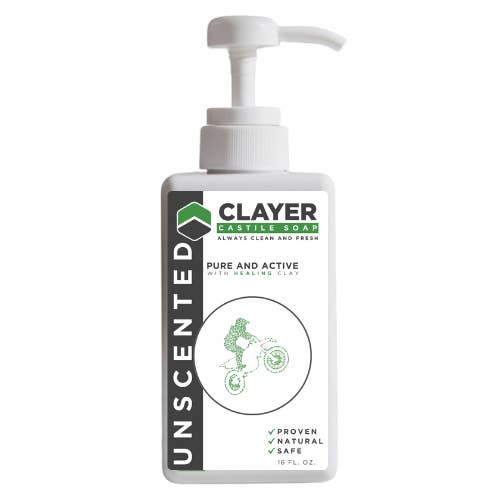 Clayer - Wholesale Hand soap/wash - Organic Castile Soap - Motocross - FMX - 16 fl oz.1