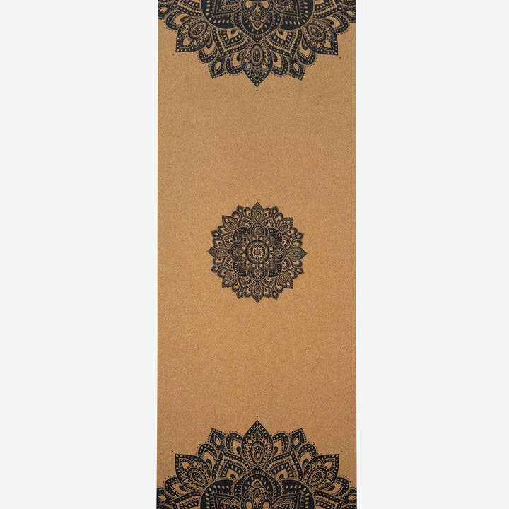 Yoga DesignLab EU - Wholesale Yogamat - Reis Yogamat van Kurk - Mandala Zwart0