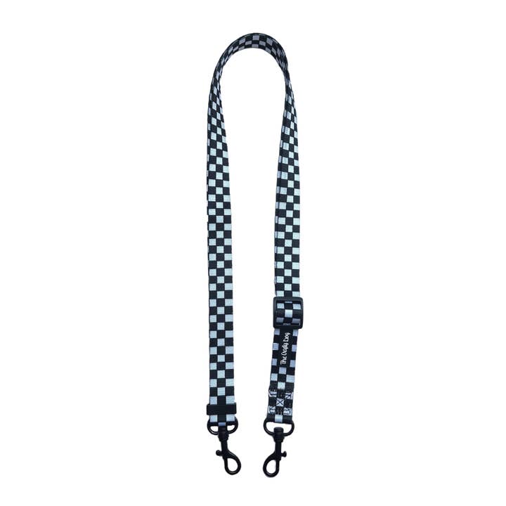 The Crafty Dog Co - Wholesale Bag Strap - Unisex - PAWmula 1 Bag Strap - Formula 1 Checkered Monochrome F1