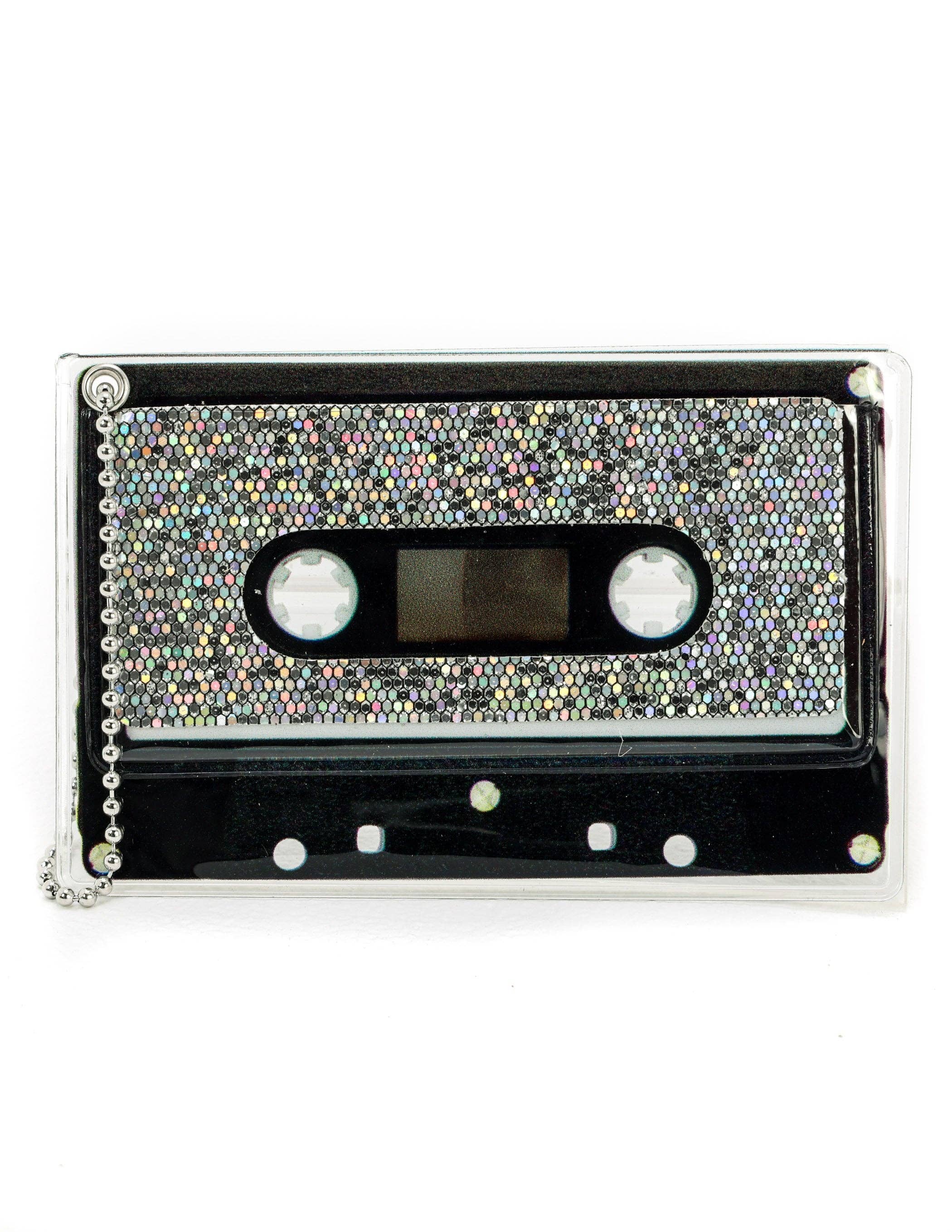 Fydelity - Venta al por mayor Cartera - Mujer - 70250: Cartera Mixtape | Pegatina | Purpurina Plateada Arcoíris Glam1