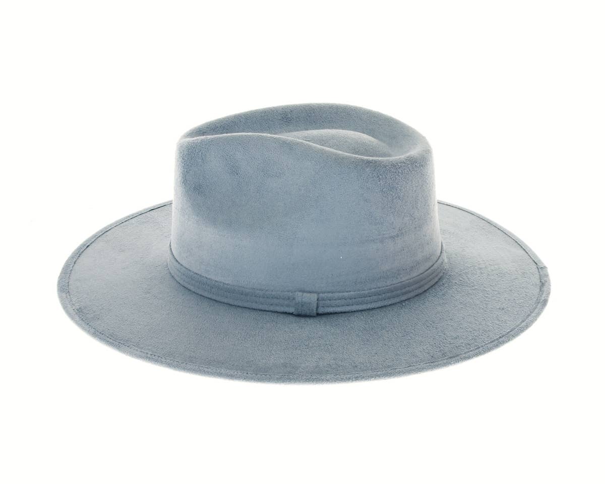 DNMC - Wholesale Fedora - Women's - Stiff Brim Rancher Hat - Premium Vegan Suede - 12+ Colors!9