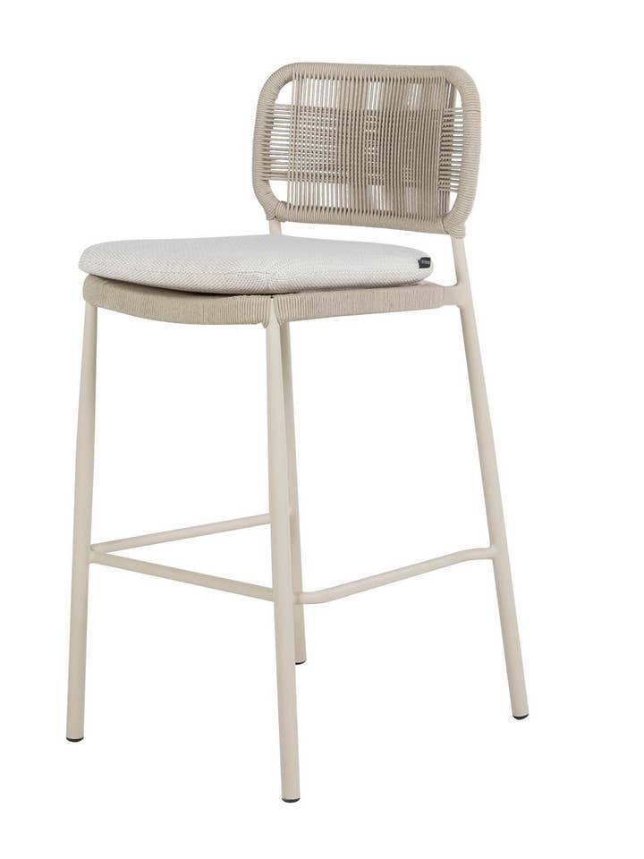 Stapelbarer Aluminium-Barhocker 46x57x105 cm für den Großhandel von Aria Outdoor - GARPE GROUP - GARCÍA PÉREZ Y CÍA S.L.