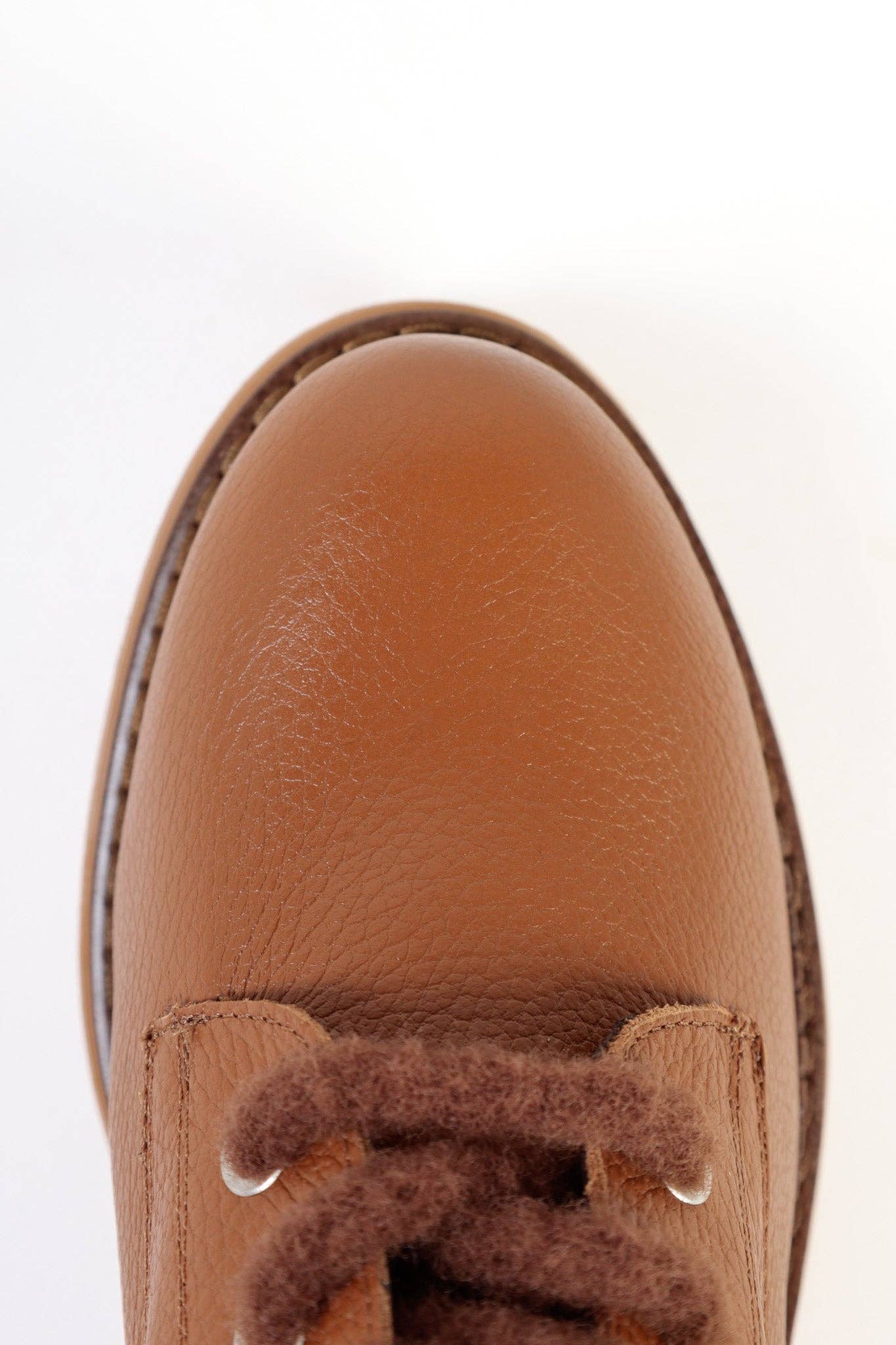 KMB Shoes - Wholesale Combat/Military Boots - Women's - ELLIE CUOIO - Lace-Up Flat Ankle Boots3