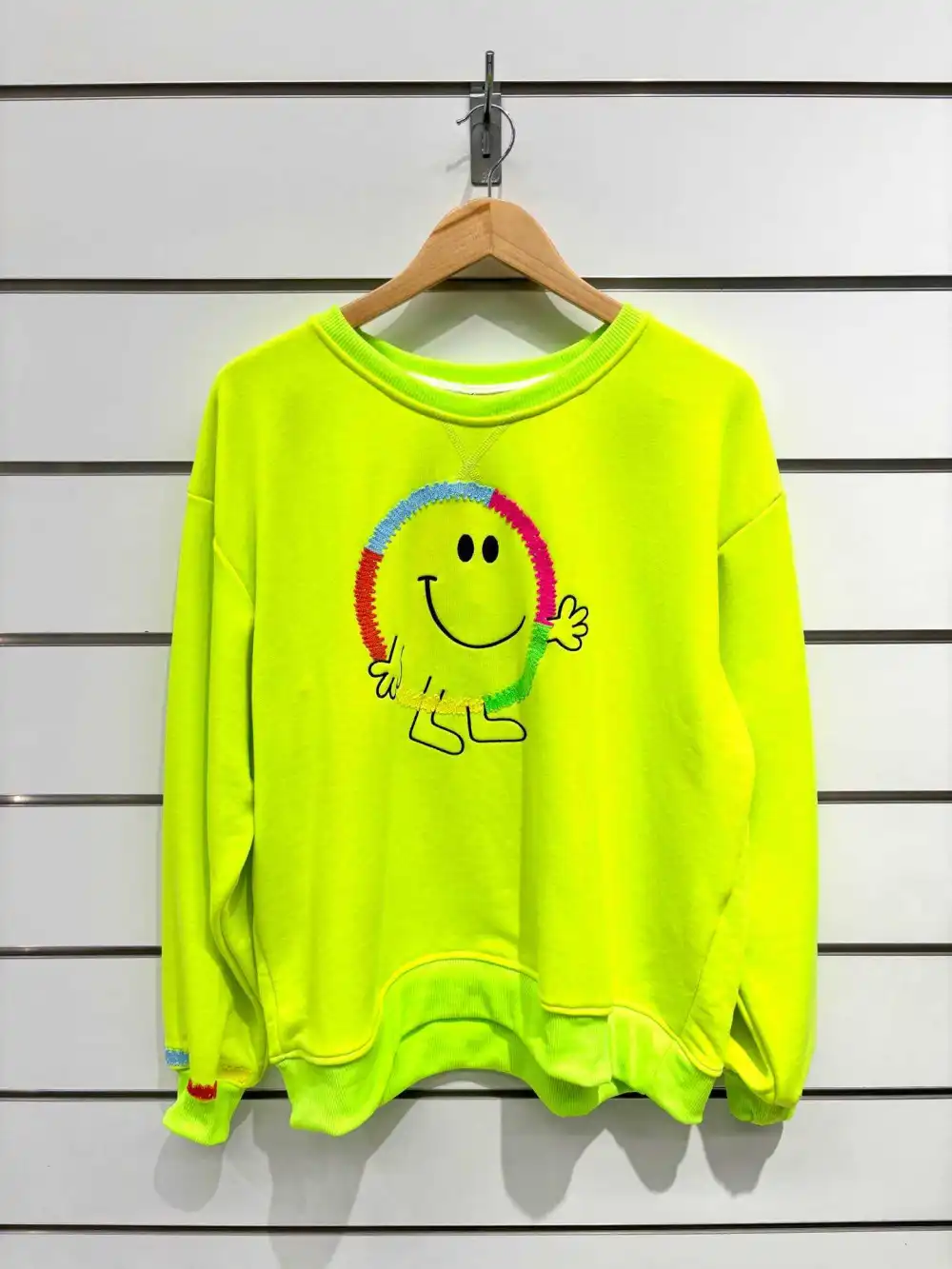 Chilli Girl Collection – wholesale Sweatshirt - Dam – Sweatshirt med rund hals och smileymotiv9