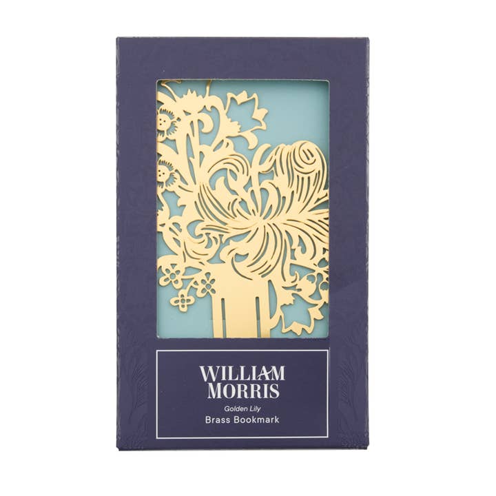 Portico Designs - Wholesale Bookmark - William Morris Golden Lily Laser Cut Bookmark