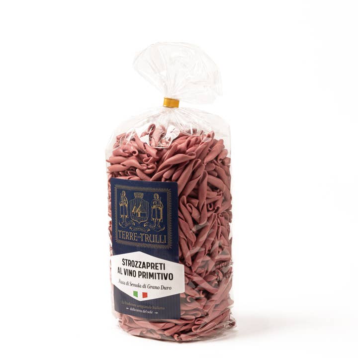 Terre dei Trulli - Wholesale Pasta - Strozzapreti Italiani artisanal with Primitive Wine 500g3