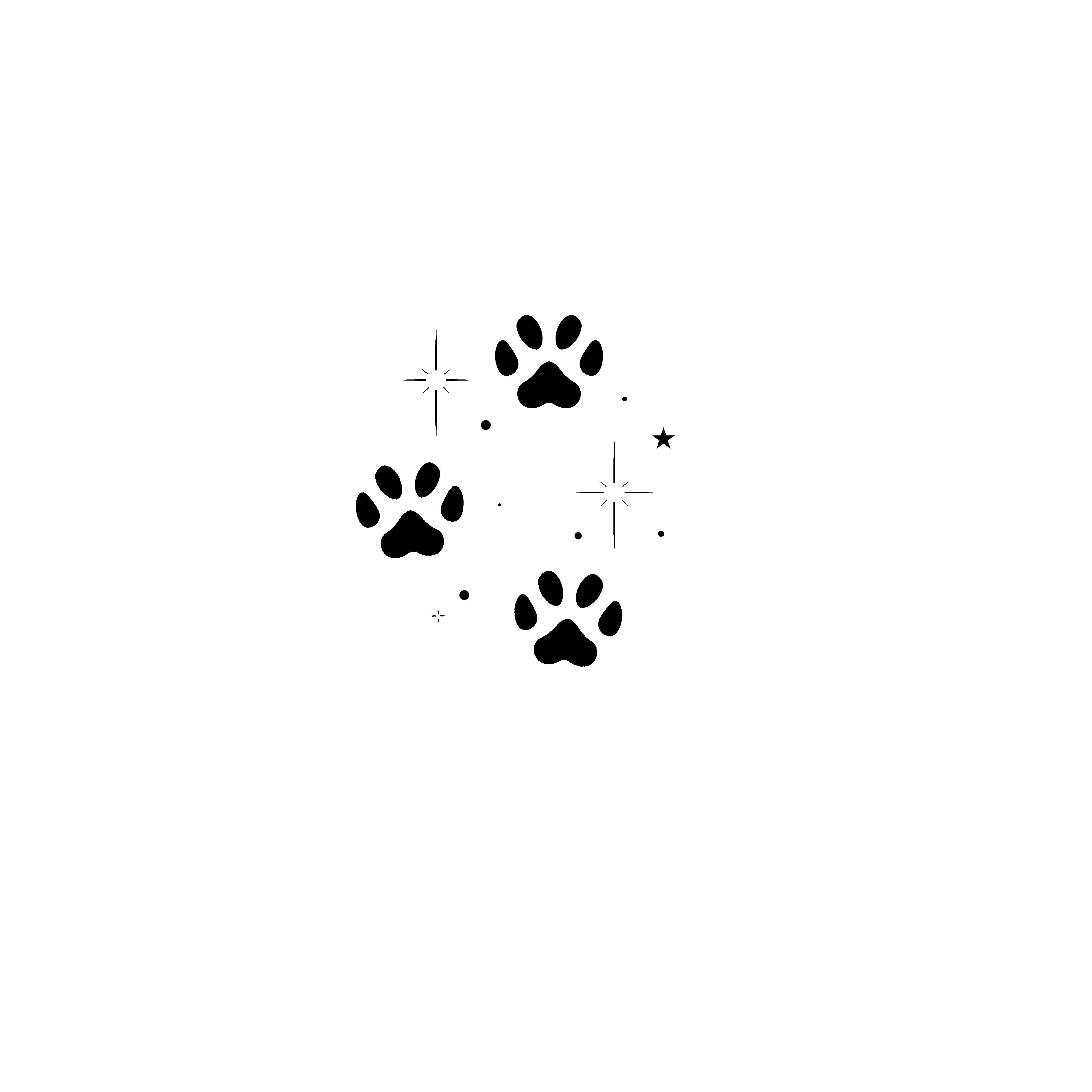 Sioou - Wholesale Temporary Tattoo - Pattes d'animaux x5