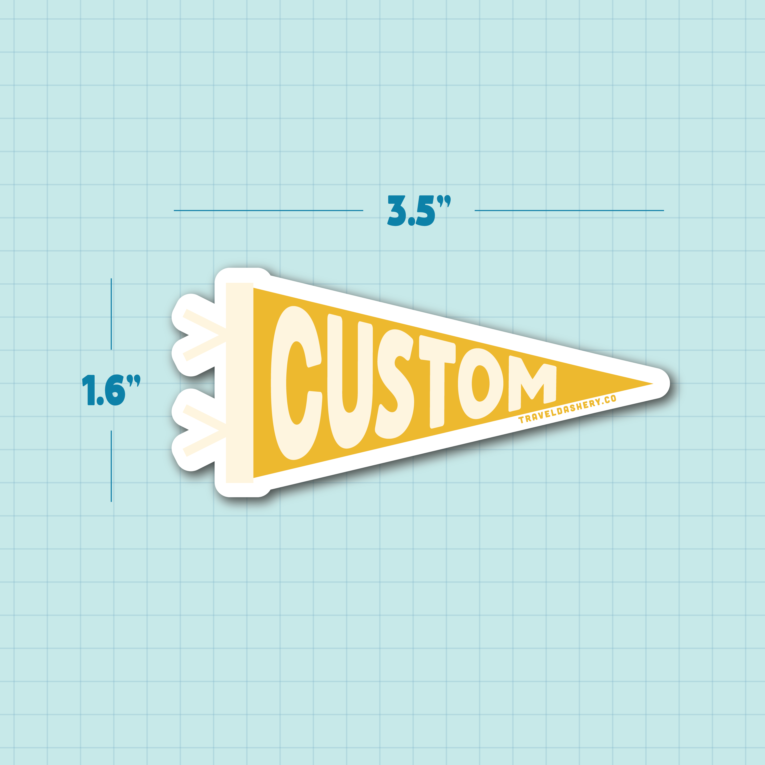 traveldashery - Wholesale Sticker - custom pennant sticker2