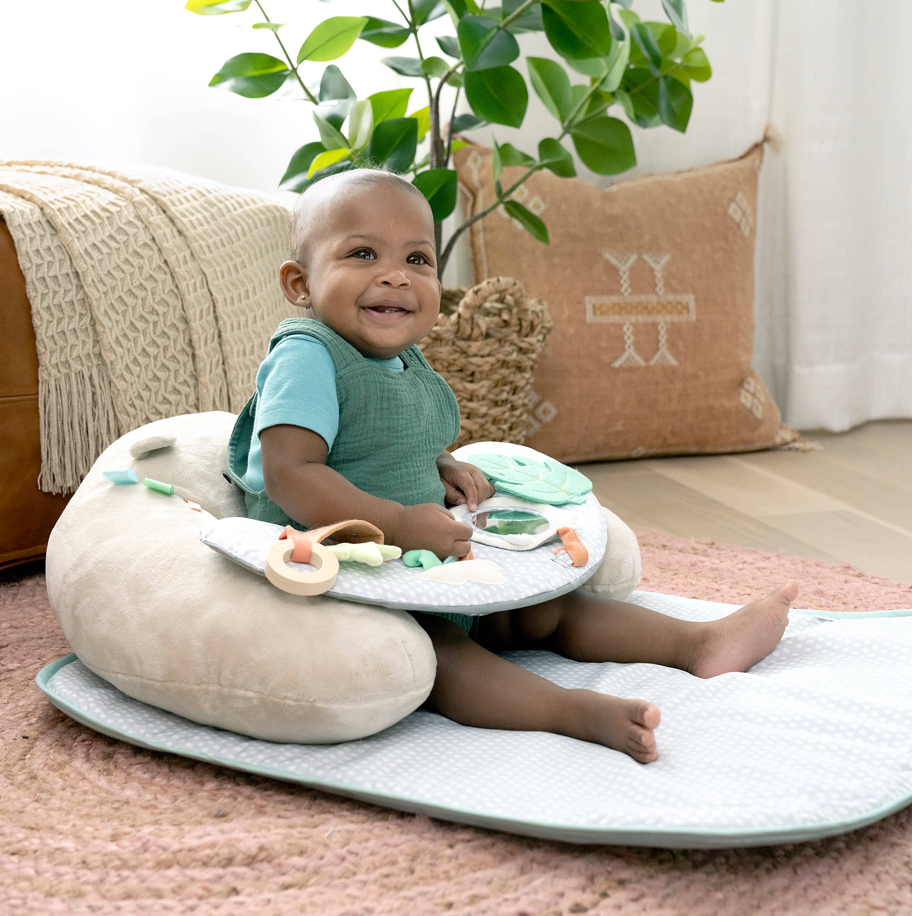 Ingenuity - Wholesale Play Mat - Kids & Baby - Ingenuity Cozy Prop 4-in-1 Sit Up & Prop Activity Mat- Nate4