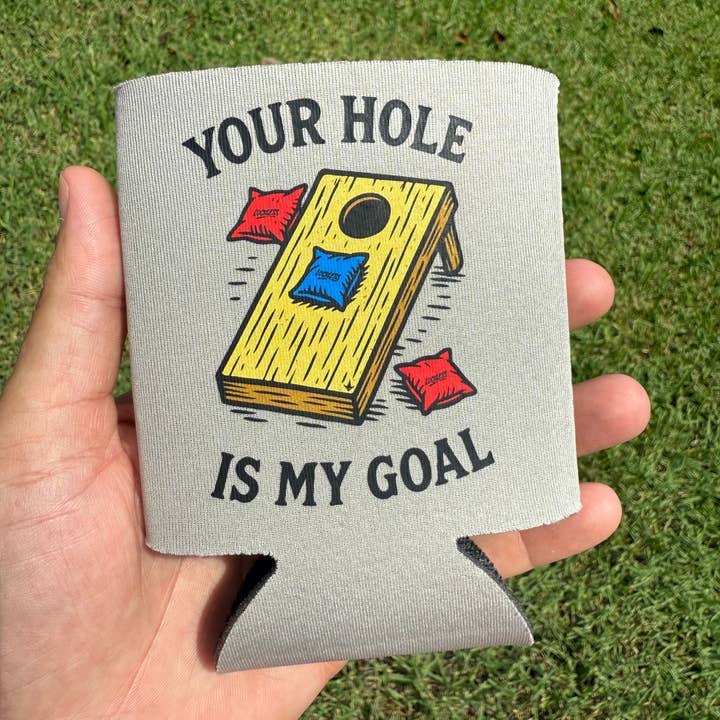 Luckless Outfitters - Wholesale Drink huggers & koozies - Your Hole Is My Goal Koozie