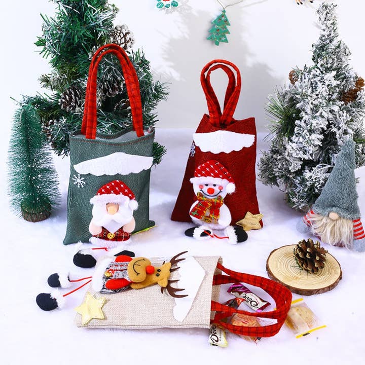 Funkyrel® Atzbranding Limited - Wholesale Christmas Decoration - Xris- Christmas Character Handbag with Festive Style