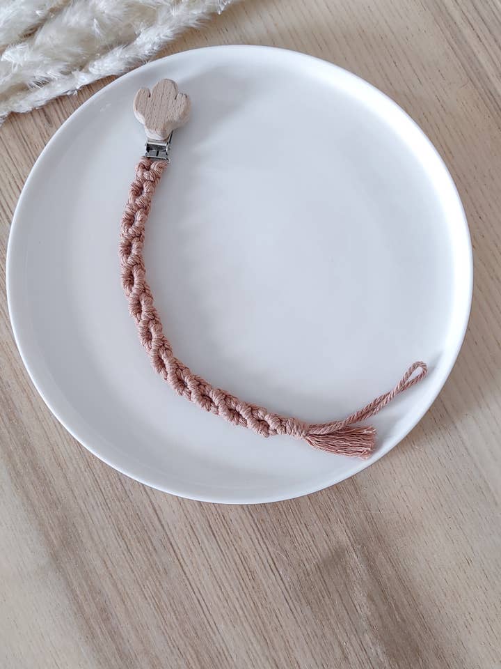 Clip per ciuccio Maurice - ROSY per la vendita all'ingrosso da parte di OhMyMoho