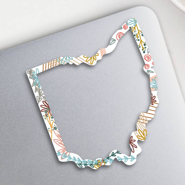 State Outline- Custom Weather Resistant Decal for wholesale by Positively Handwritten