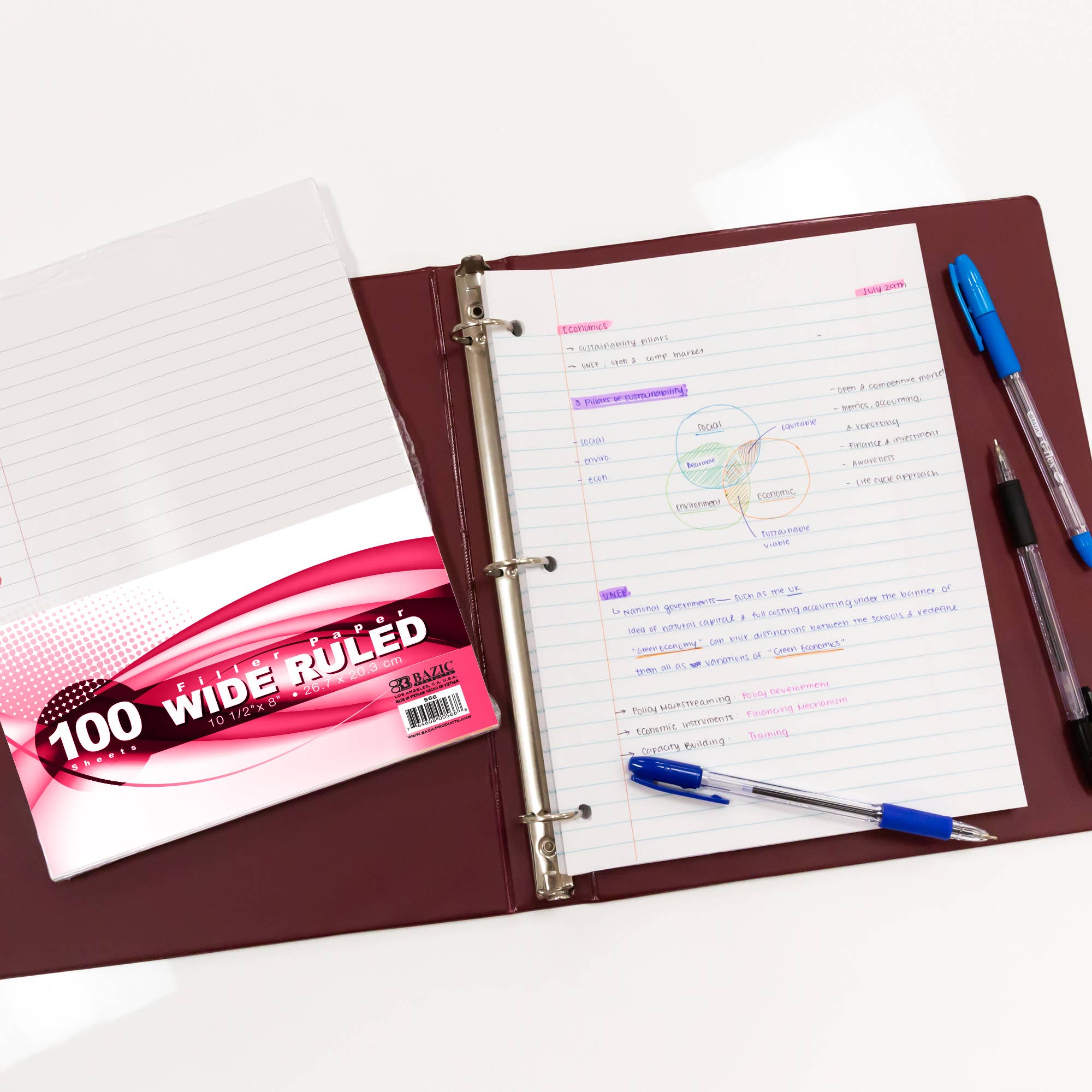 BAZIC Products - Wholesale Notepad - Filler Paper W/R 100 Ct.6