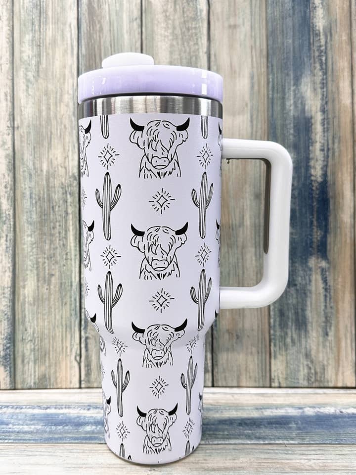 GOBELET EN ACIER INOXYDABLE VACHE HIGHLAND 40oz pour la vente par DESHENG ENTERPRISE