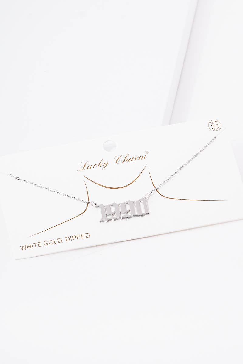 OHBOOBA DESIGN - Wholesale Pendant/Charm Necklace - Gold Plated Birth Year Necklace21