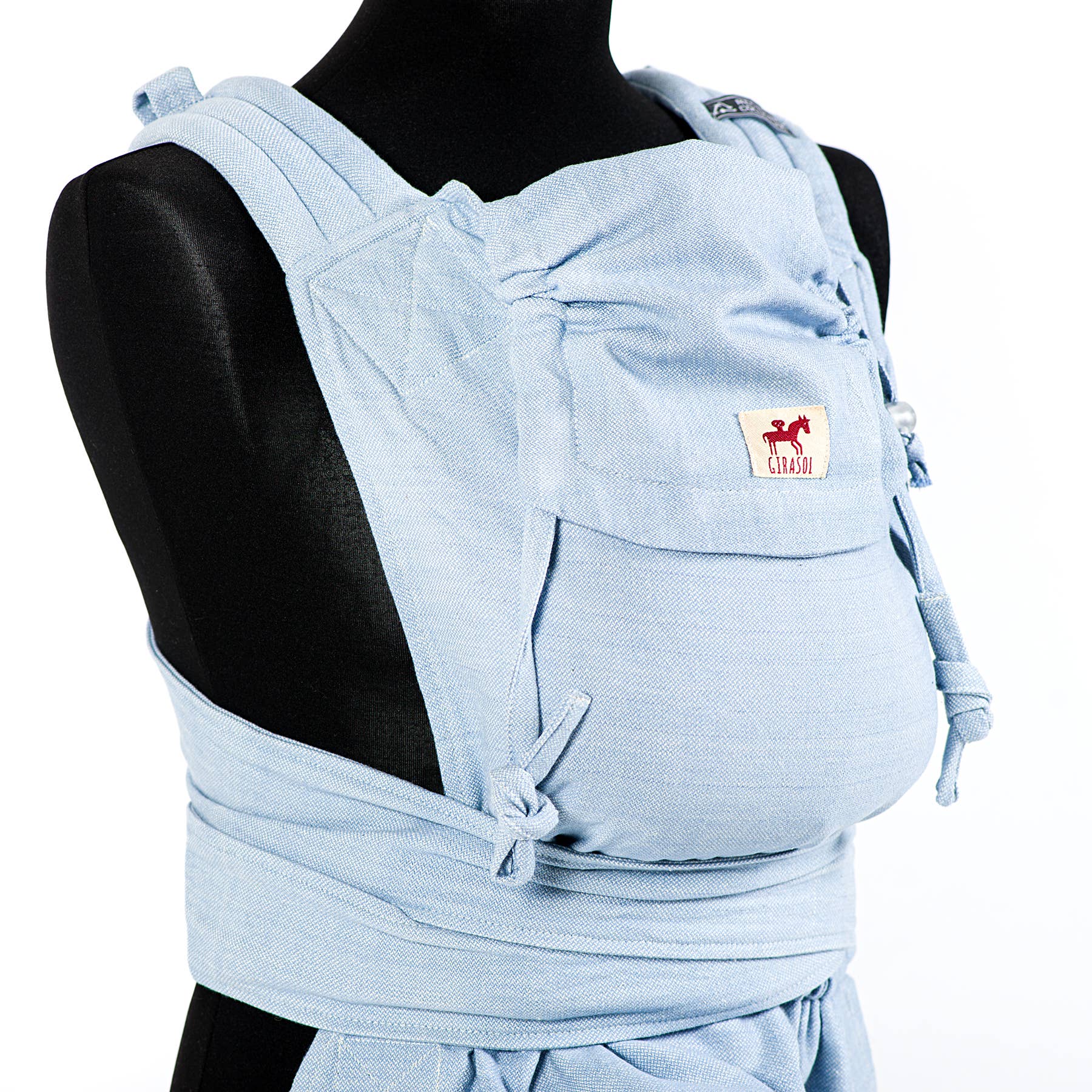 Girasol - Wholesale Baby Wrap/Sling - MySol Aqua baby carrier, fair, sustainable, recycled cotton2