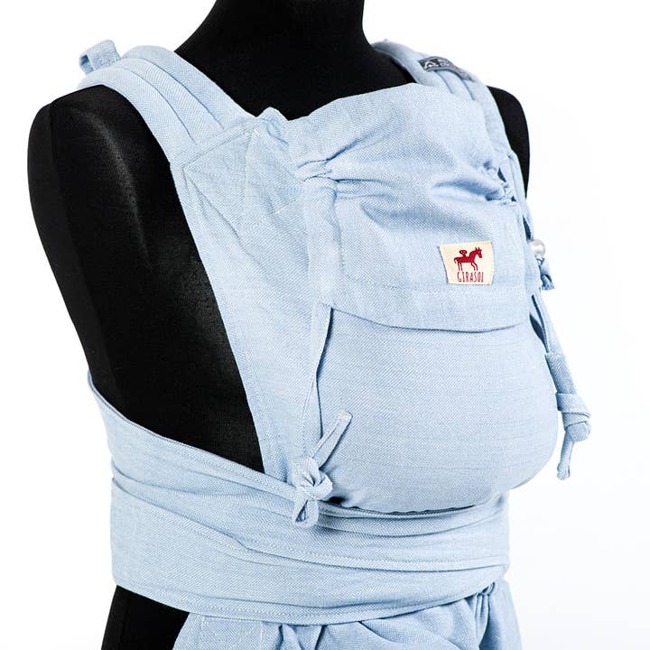 Girasol - Wholesale Baby Wrap/Sling - MySol Aqua baby carrier, fair, sustainable, recycled cotton2