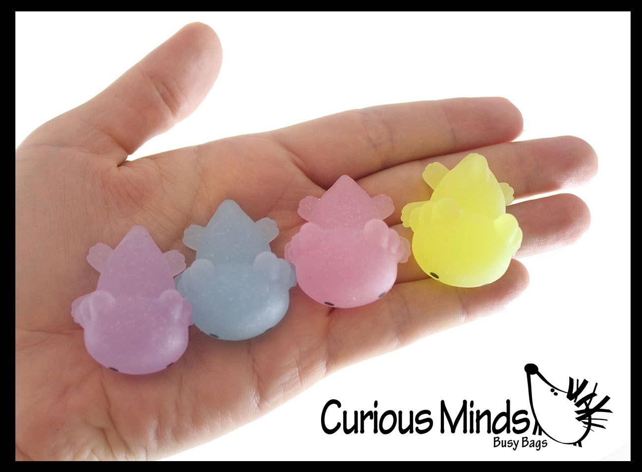 Curious Minds Toys - Wholesale Squishy Toy - Kids & Baby - 1 Axolotl Mochi Squishy Animals - Kawaii - Cute Jelly OT9
