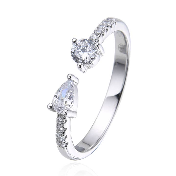 Anillo Tú y yo para venta al por mayor de ELLA JEWELS PARIS