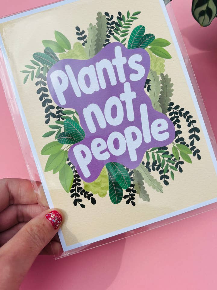 Funny Plant Wall Art- Introvert Gifts: Multiple sizes Available for wholesale by Pixiecraft