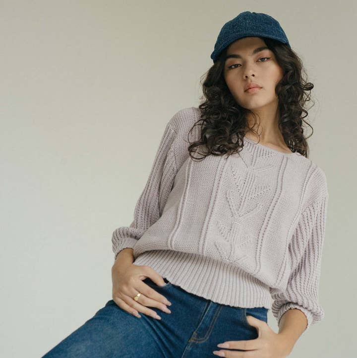 Jenifer Beale Knit - Soft Lilac for wholesale by State of Georgia